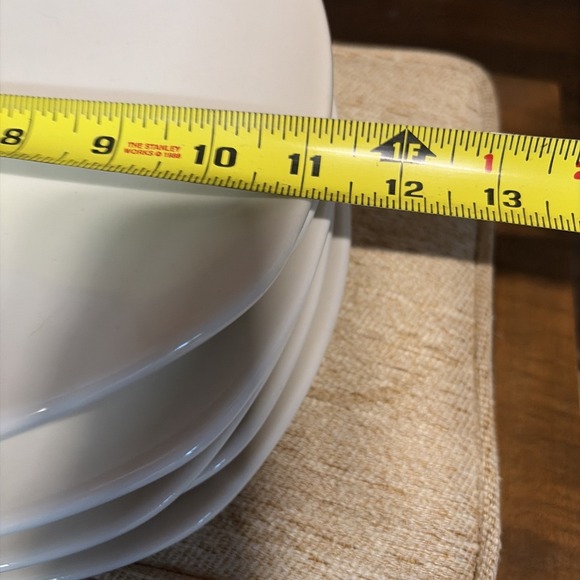 Restaurant Stoneware White Plates Platters BII 3 Set Of 6 - Picture 5 of 8